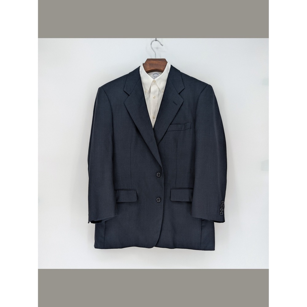 Southwick Men's 46R Navy Blue Two Button Blazer Sport Coat Made in USA